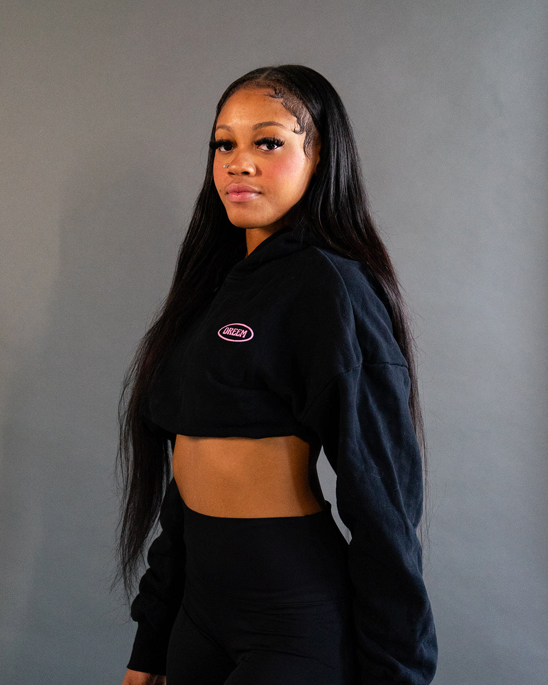 LVRGRL Cropped Fleece Pullover