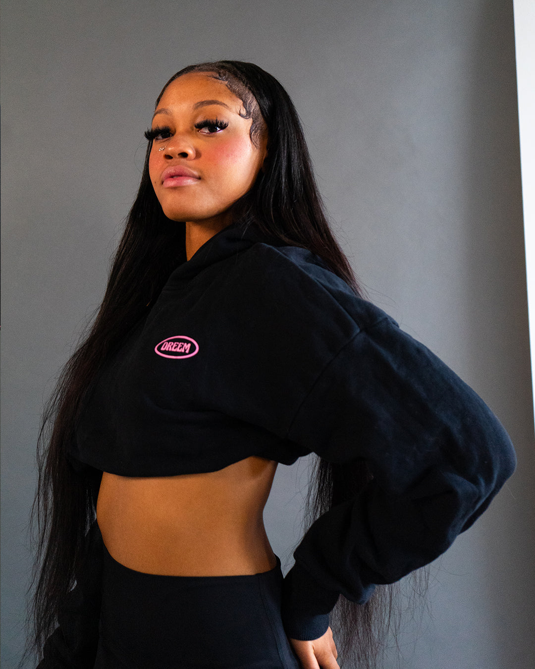 LVRGRL Cropped Fleece Pullover