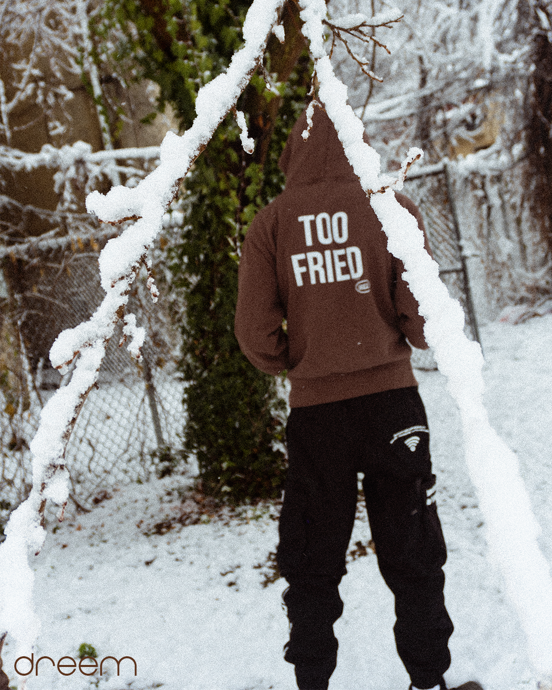"Too Fried" Zip-Up Hoodie
