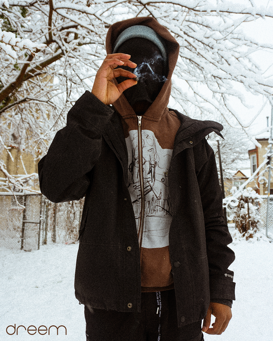 "Too Fried" Zip-Up Hoodie